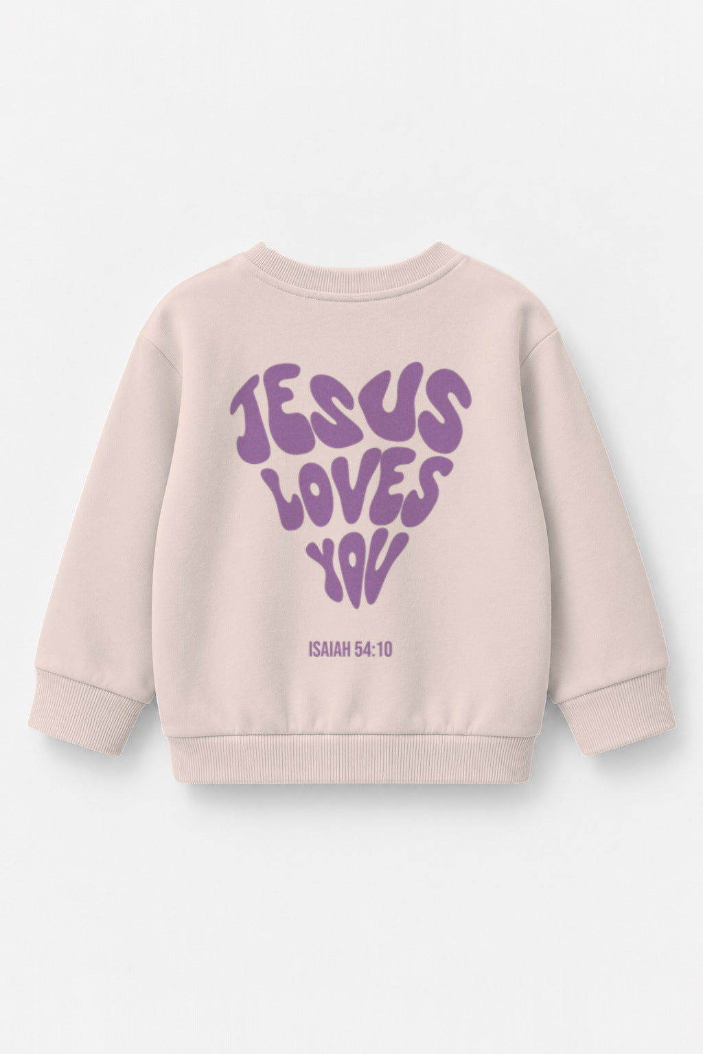 Jesus loves you Kinder-Sweater in Rosa