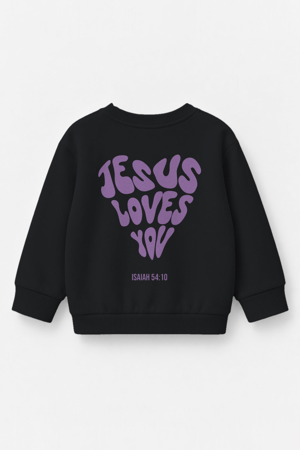 Jesus loves you Kinder-Sweater in Schwarz