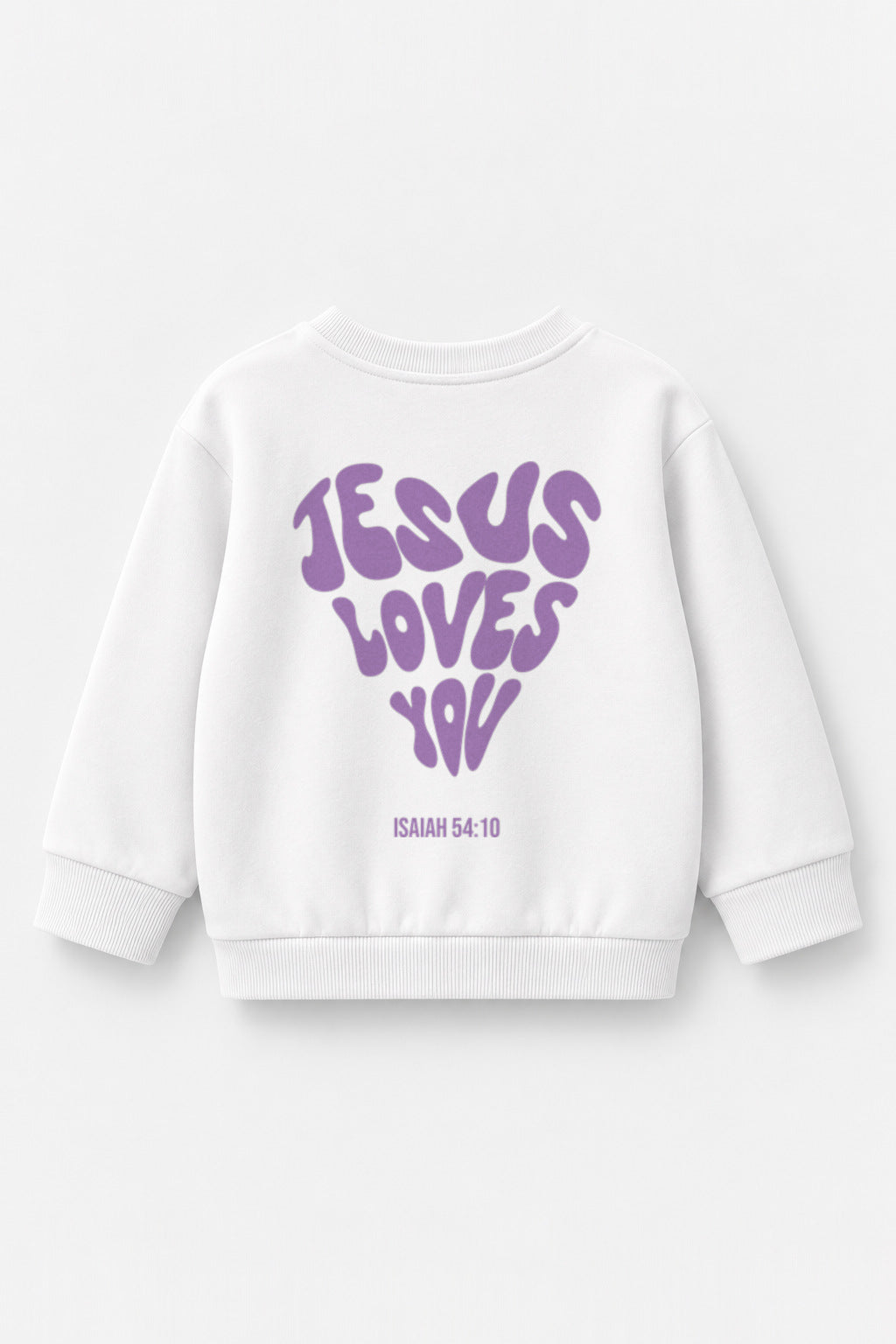 Jesus loves you Kinder-Sweater in Weiß