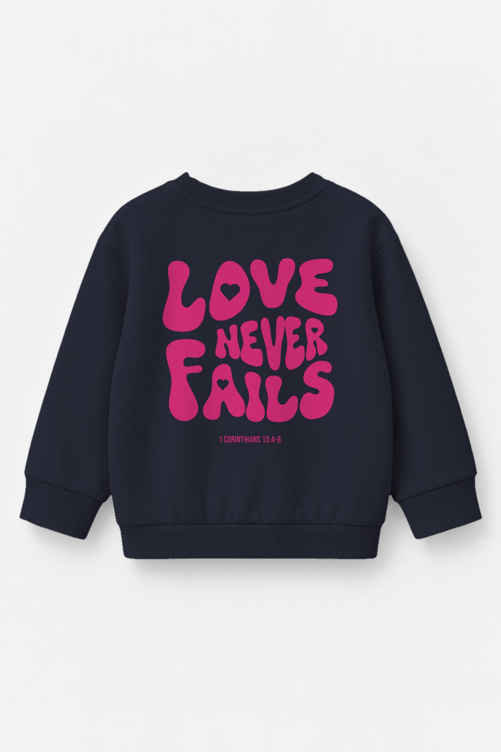 Love never fails Kinder-Sweater in Navy