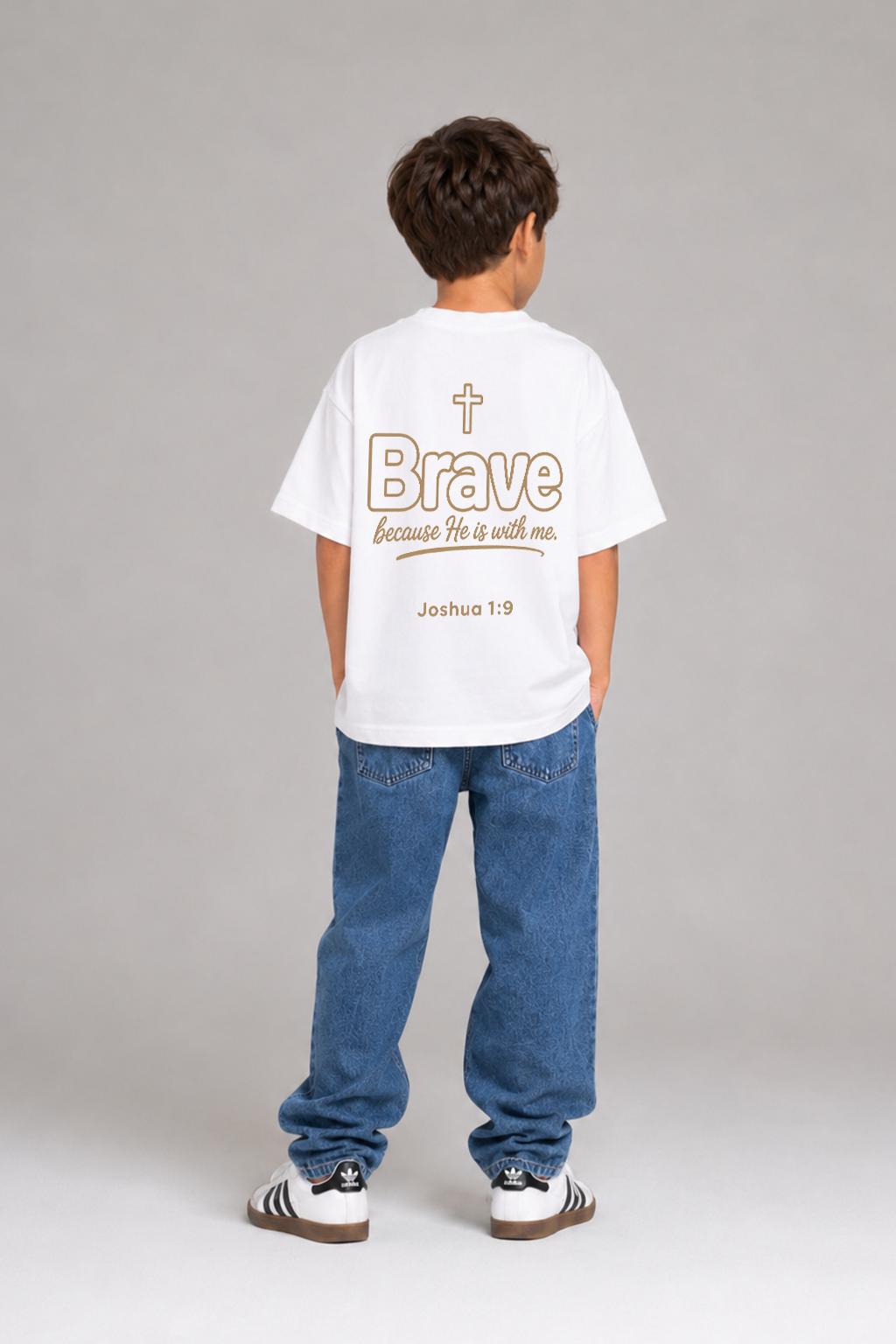 Brave because He is with me T-Shirt