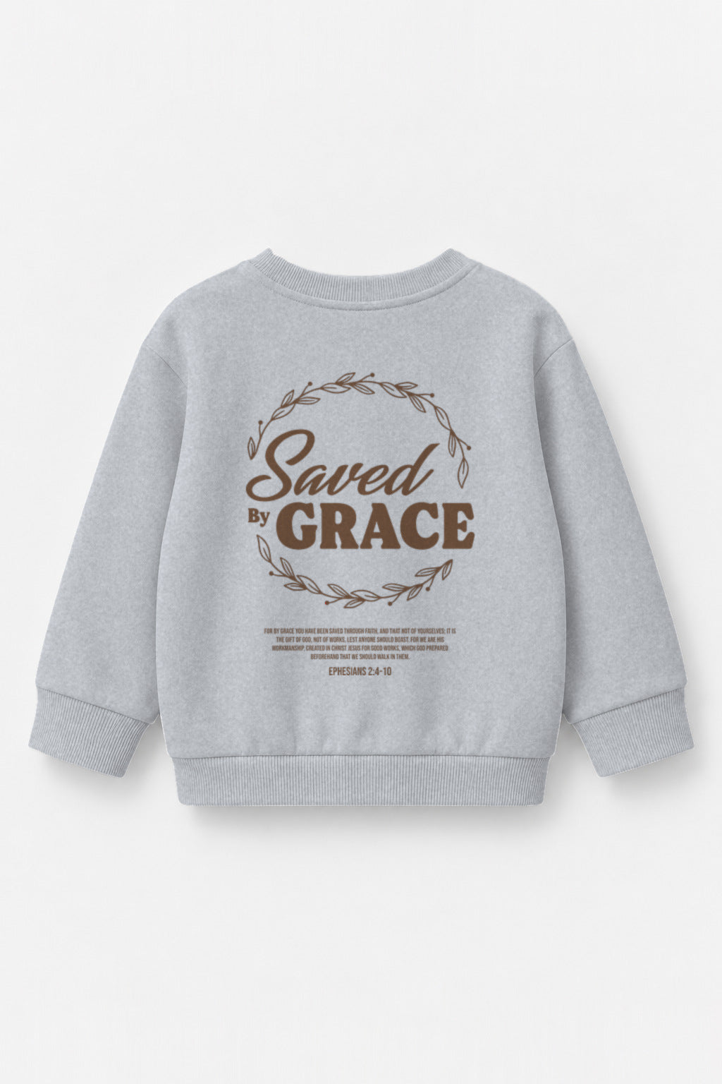 Saved by Grace Kinder-Sweater in Grau meliert