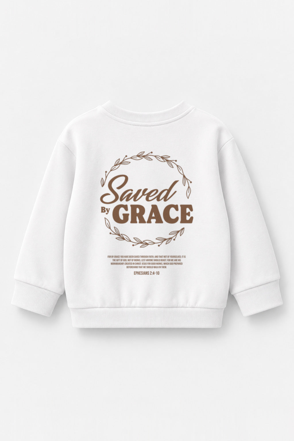 Saved by Grace Kinder-Sweater in Weiß