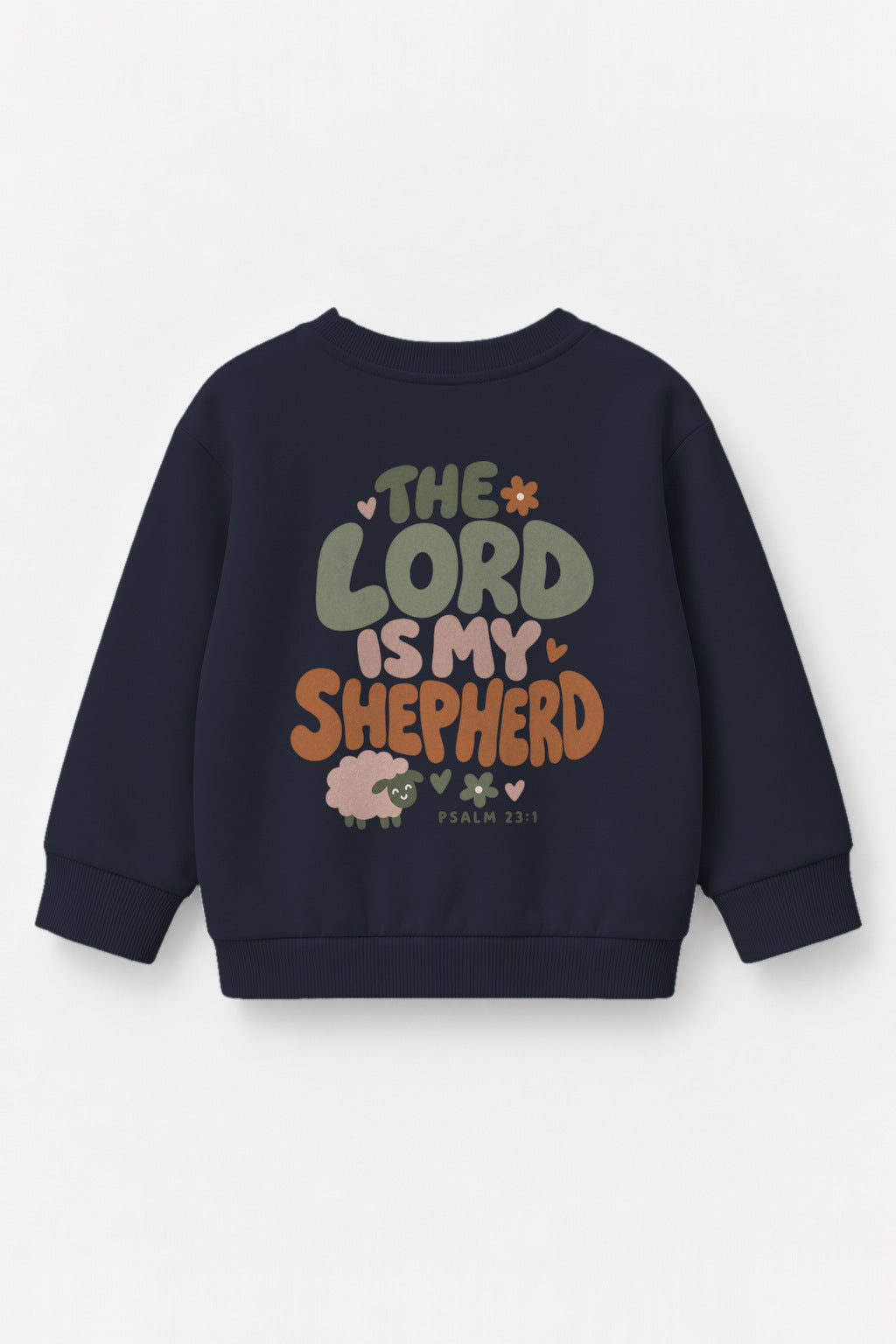 The Lord is my Shepherd Kinder-Sweater in Navy
