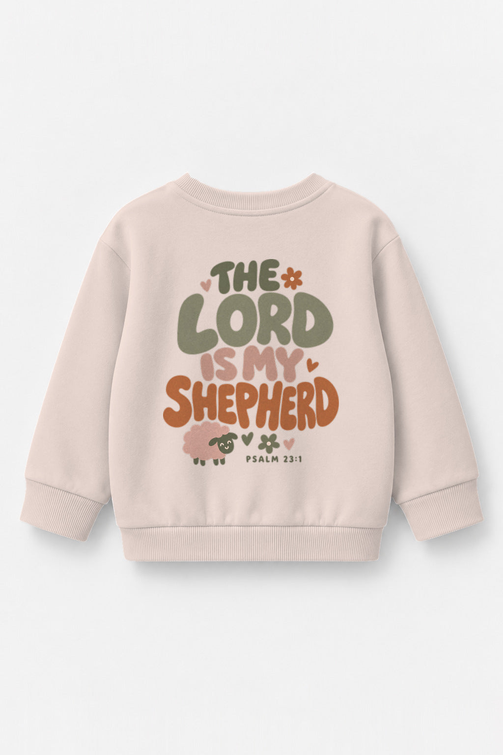 The Lord is my Shepherd Kinder-Sweater in Rosa