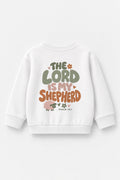 The Lord is my Shepherd Kinder-Sweater in Weiß