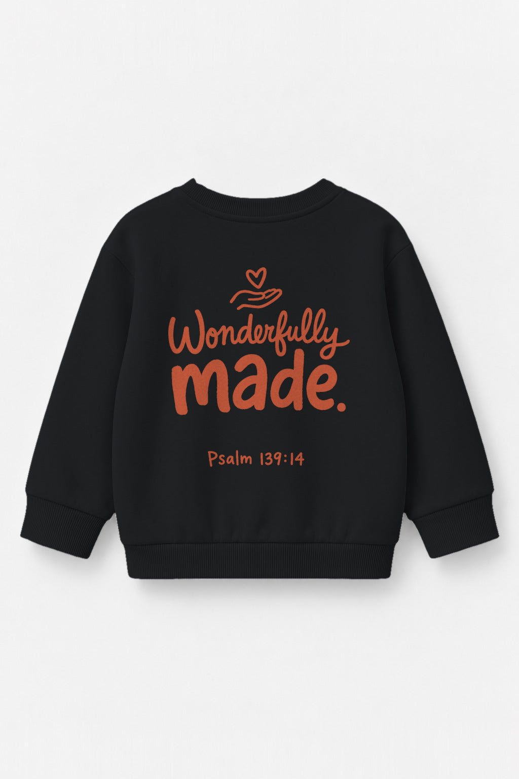 Wonderfully Made Kinder-Sweater in Schwarz