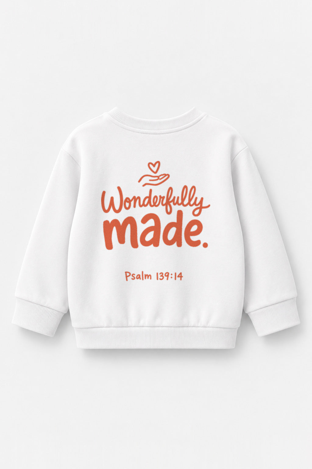 Wonderfully Made Kinder-Sweater in Weiß