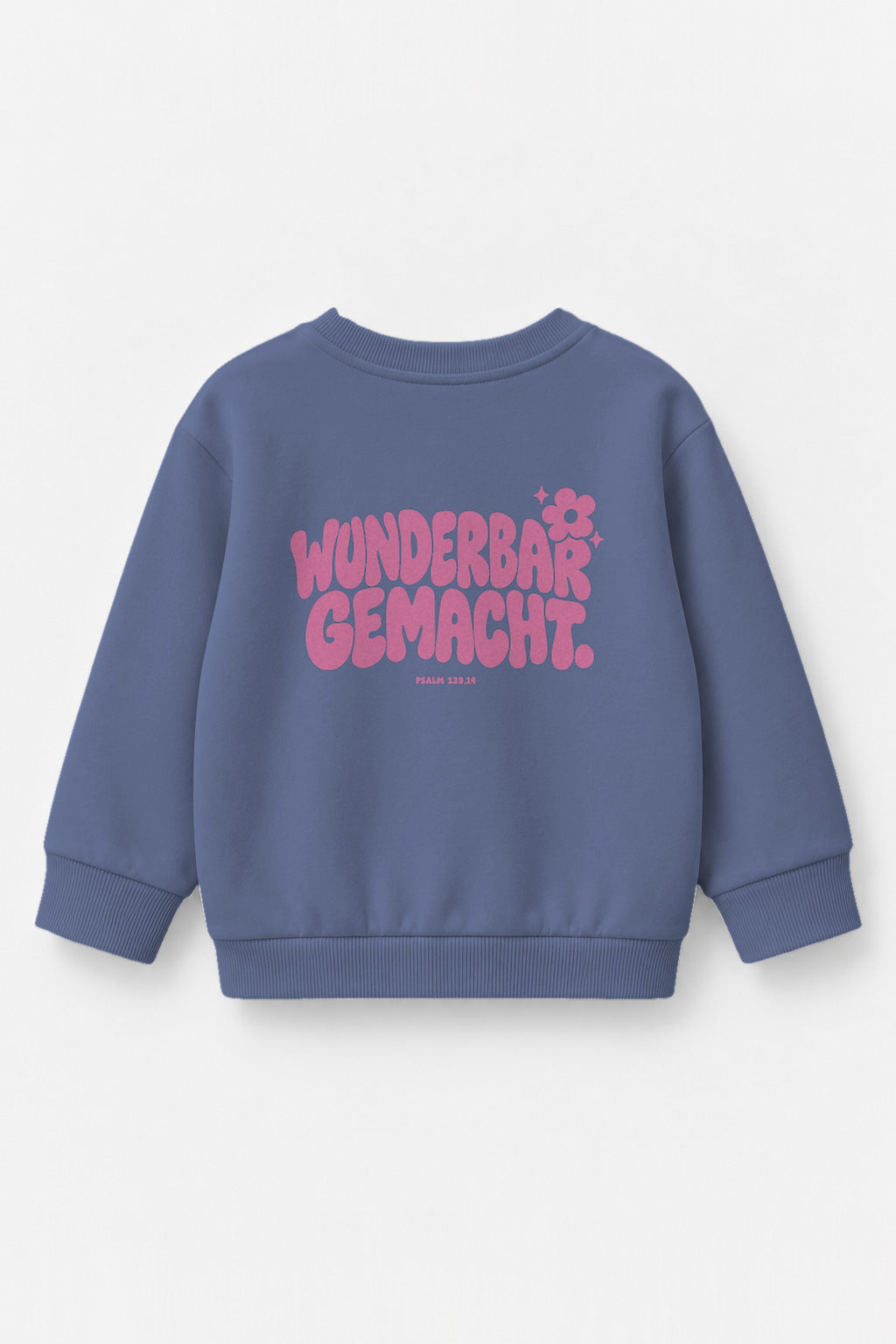 Wunderbar gemacht. Kinder-Sweater in Blau