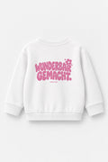Wunderbar gemacht. Kinder-Sweater in Weiß